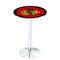 Holland Bar Stool Co 36" Chrome Chicago Blackhawks Pub Table L214C3628ChiHwk-R - alternate 1